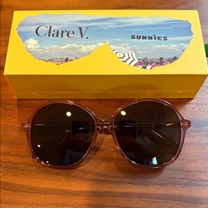 Clare V Jane Sunglasses in Mauve